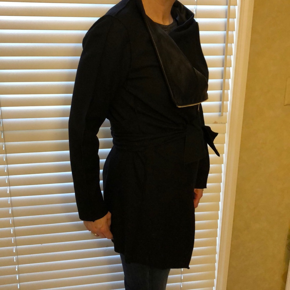 Etcetera wool with leather jacket - Picture 6 of 9
